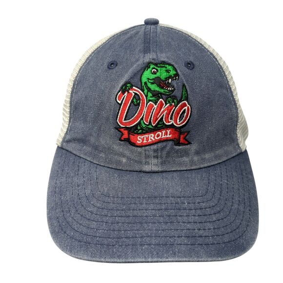 Dino Stroll Snapback Mesh Back Trucker Hat Blue One Size Sportsman - Picture 1 of 8